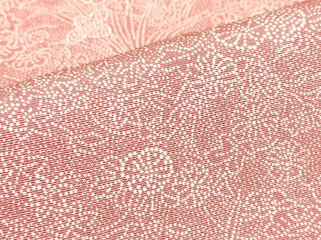 平和屋着物▽江戸小紋 単衣 花松楓文 正絹 逸品 DABH6094az