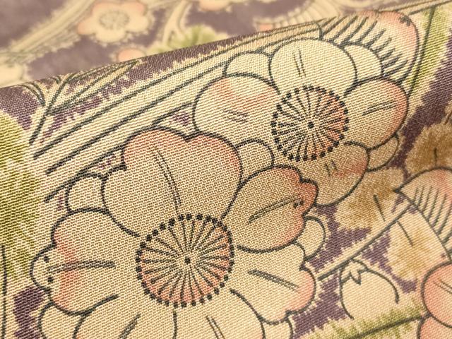 平和屋着物▽上質な小紋 単衣 辻が花 正絹 逸品 DABH6270az