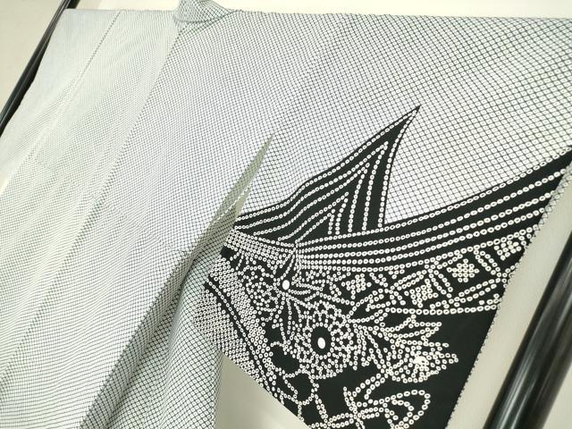 平和屋着物▽訪問着 単衣 舞花文 洗える着物 DABH6397az