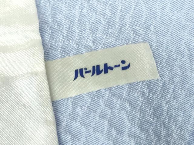平和屋着物▽上質な色無地 単衣 石畳地紋 淡藤色 正絹 逸品 DABH6409az