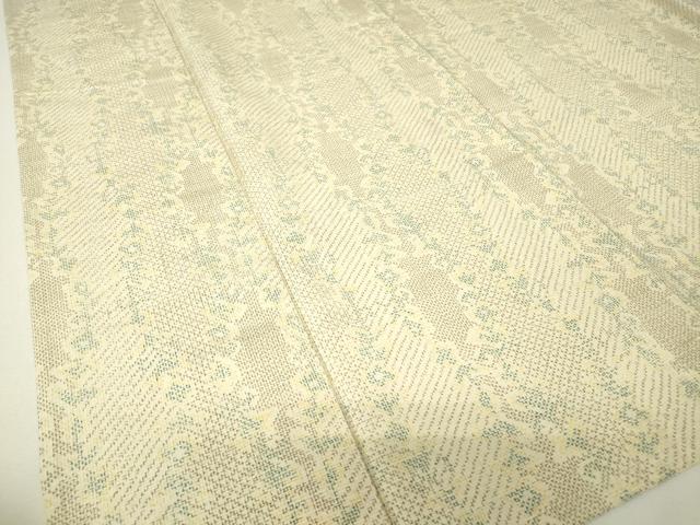 平和屋着物▽上質な紬 単衣 花間道 正絹 逸品 DABH6433az