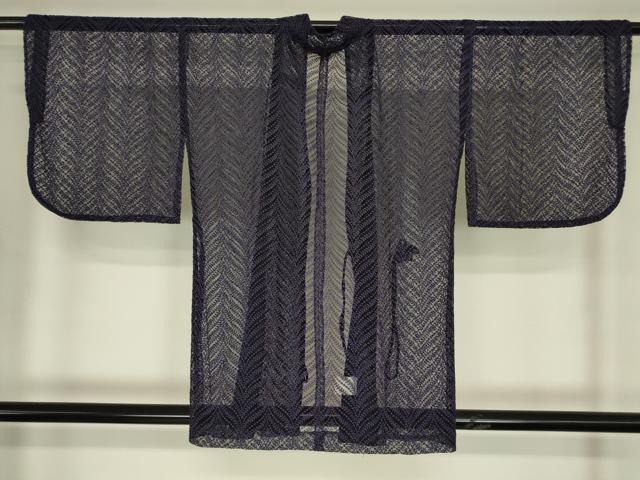 平和屋着物▽道中着 スリーシーズン 春夏秋 塵除け 総レース 草葉文 DABH6435az