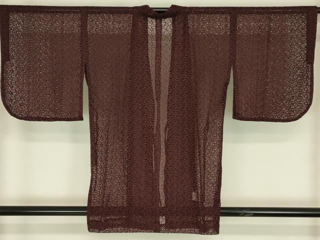 平和屋着物▽道中着 スリーシーズン 春夏秋 塵除け 総レース 草花文 DABH6443az