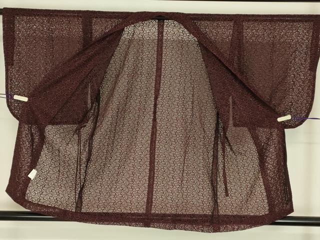 平和屋着物▽道中着 スリーシーズン 春夏秋 塵除け 総レース 草花文 DABH6443az