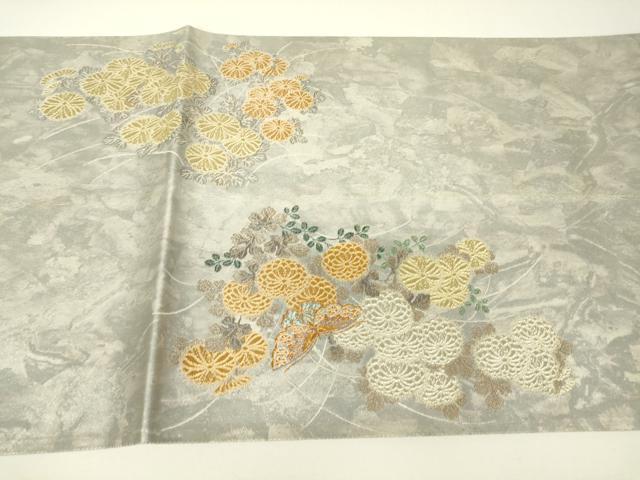 平和屋着物▼西陣 とみや織物謹製 とみや帯 六通柄袋帯 花語り 引箔 金銀糸 正絹 逸品 DABH6482az