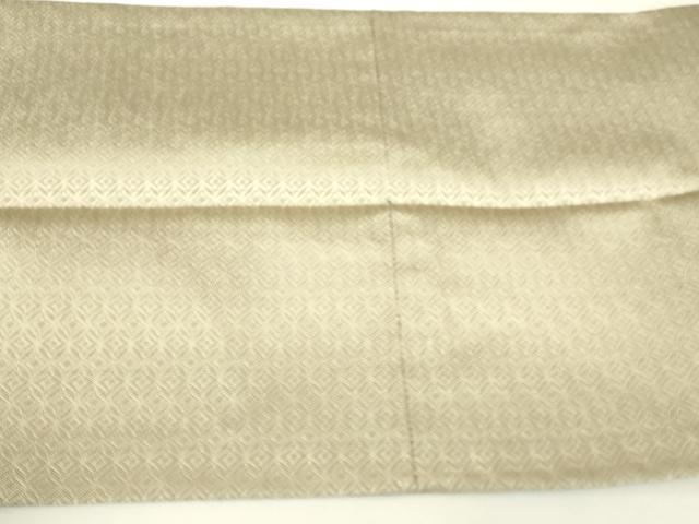 平和屋着物▼六通柄袋帯 金華山織 横段更紗花文 金糸 正絹 逸品 DABH6515az