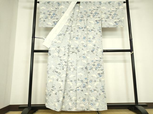 平和屋着物▽上質な小紋 単衣 辻が花 正絹 逸品 DABH6590az