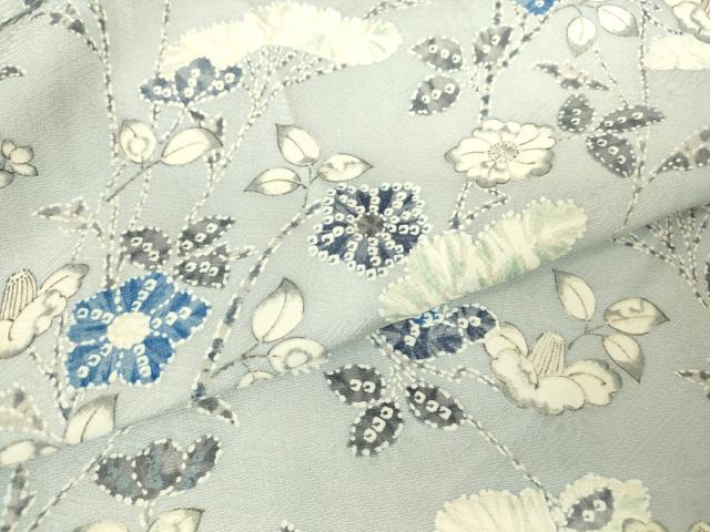 平和屋着物▽上質な小紋 単衣 辻が花 正絹 逸品 DABH6590az