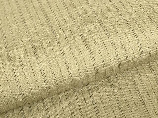 平和屋着物▽本場結城紬 重要無形文化財 単衣 縞 証紙付き 正絹 逸品 DABH6815az