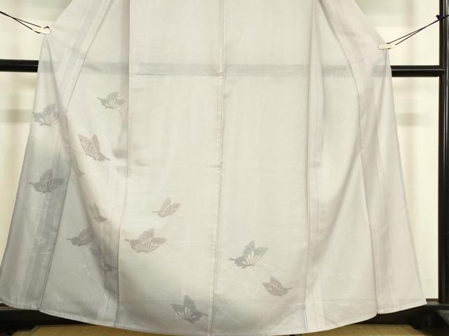 平和屋着物▽訪問着 無双 紗袷 紗×絽 舞蝶文 金彩 正絹 逸品 DABH6817az