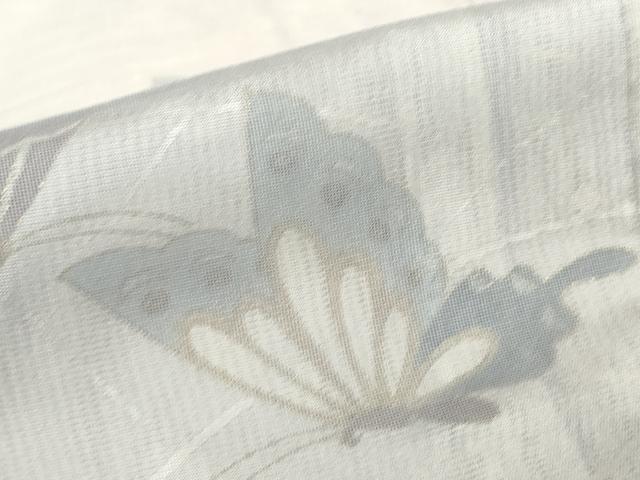 平和屋着物▽訪問着 無双 紗袷 紗×絽 舞蝶文 金彩 正絹 逸品 DABH6817az
