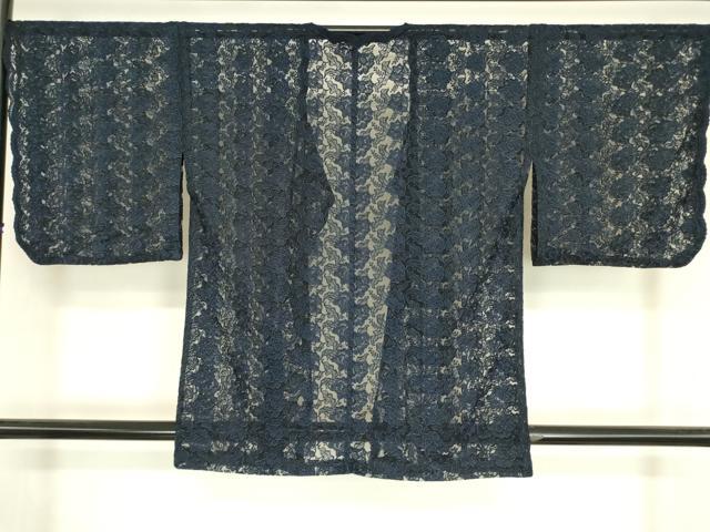 平和屋着物▽道行コート スリーシーズン 春夏秋 塵除け 総レース 花尽くし DABH6826az