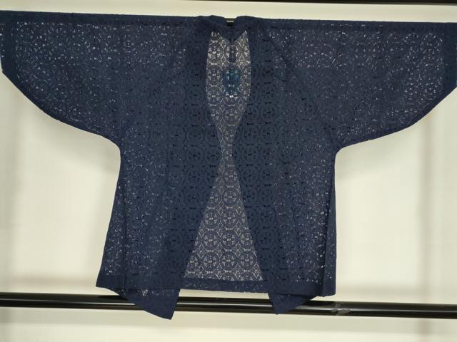 平和屋着物▽和装コート スリーシーズン 春夏秋 塵除け 総レース 花丸文 未使用 DABH6835az