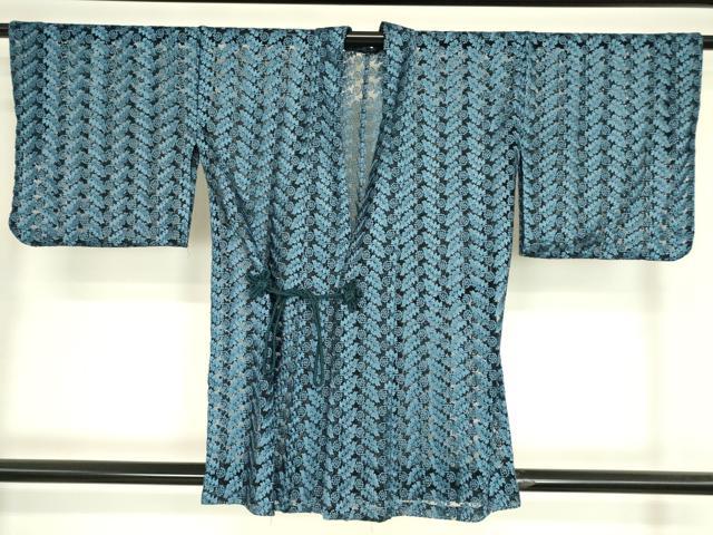 平和屋着物▽道中着 スリーシーズン 春夏秋 塵除け 総レース 草花文 DABH6854az