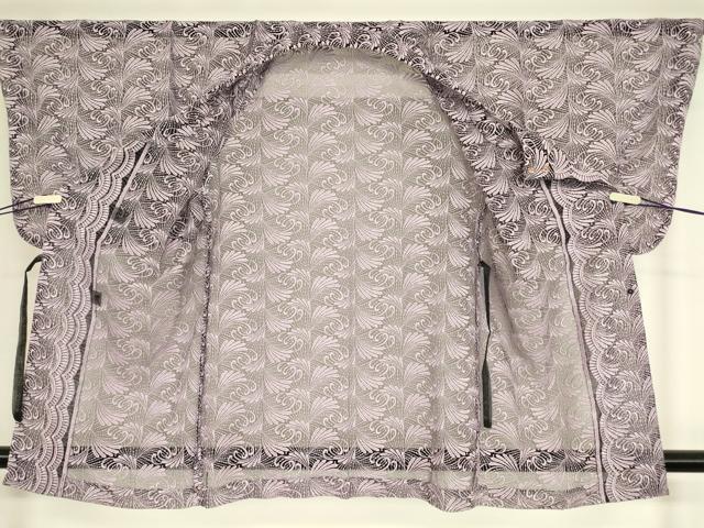 平和屋着物▽道行コート スリーシーズン 春夏秋 塵除け 総レース 舞葉文 DABH6857az
