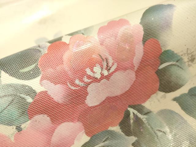 平和屋着物▼九寸名古屋帯 螺鈿箔 枝花文 金彩 正絹 逸品 DABH6894az