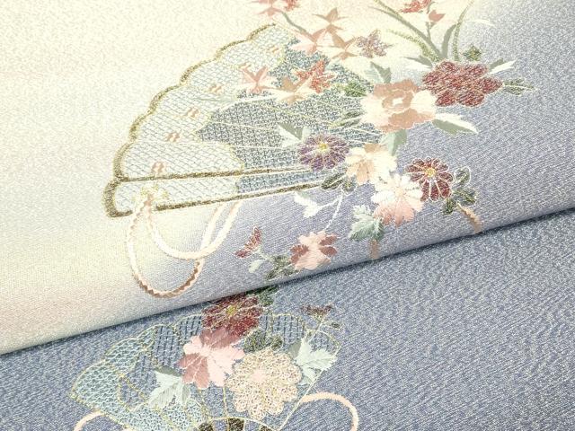 平和屋着物▼中国三大刺繍 スワトウ刺繍 汕頭刺繍 綴れ 太鼓柄袋帯 駒刺繍 総刺繍 檜扇花文 金糸 正絹 逸品 DABH6896az