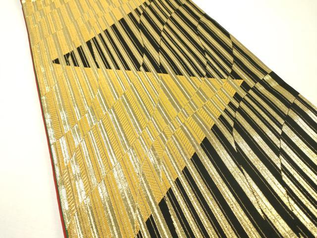 平和屋着物▼六通柄袋帯 可津羅錦 夢紀行 金糸 正絹 逸品 DABH7057fe