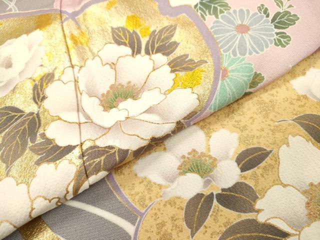平和屋着物●豪華振袖 駒刺繍 舞桜 金彩 正絹 逸品 DABH7177fe