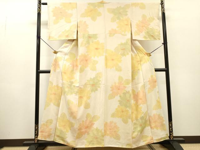 平和屋着物▼上質な小紋 舞花 正絹 逸品 DABH7264fe