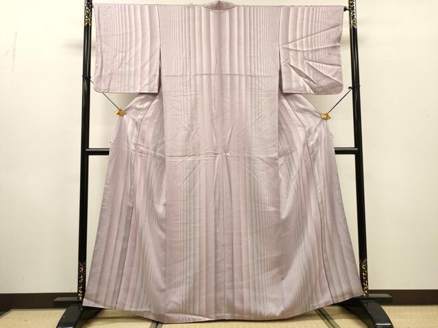 平和屋着物▼上質な小紋 間道地紋 暈し染 正絹 逸品 DABH7268fe