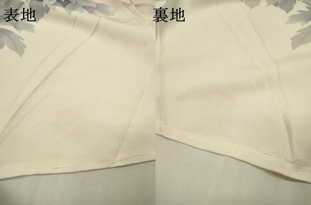 平和屋着物▼訪問着 作家物 手描き 薔薇 暈し染 仮絵羽 正絹 逸品 未使用 DABH7274fe