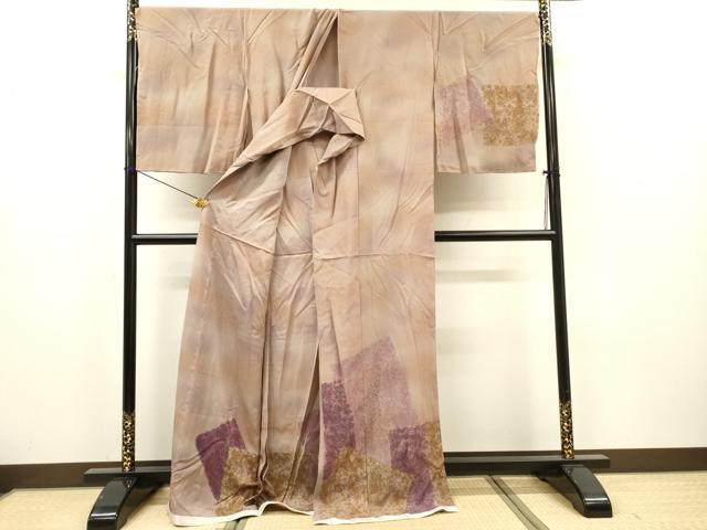 平和屋着物▼訪問着 色紙重ね 暈し染 仮絵羽 正絹 逸品 未使用 DABH7289fe