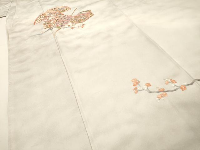 平和屋着物▼訪問着 総刺繍 籬花文 暈し染 正絹 逸品 DABH7299fe