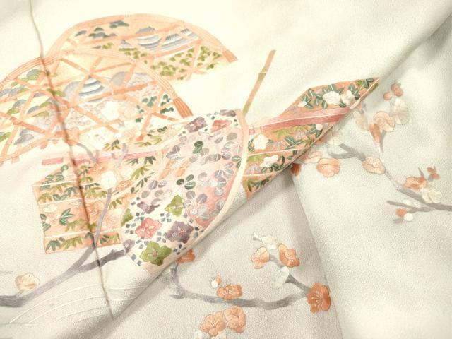 平和屋着物▼訪問着 総刺繍 籬花文 暈し染 正絹 逸品 DABH7299fe