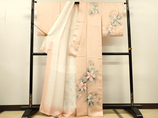 平和屋着物▼訪問着 枝花 暈し染 やまと誂製 正絹 逸品 DABH7309fe