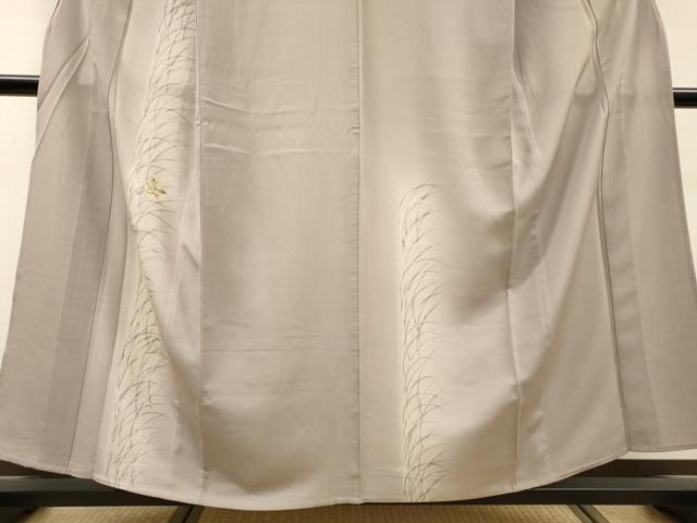 平和屋着物▽訪問着 単衣 駒刺繍 草葉丸文 暈し染 金彩 正絹 逸品 DABH7324fe
