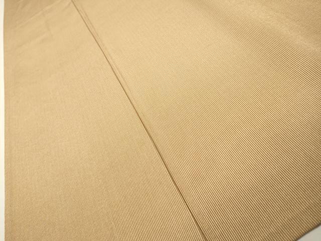 平和屋着物▽江戸小紋 単衣 万筋 黄土色×白色 正絹 逸品 DABH7363fe