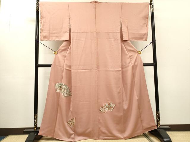 平和屋着物▼豪華色留袖 総刺繍 御所車花文 正絹 逸品 DABH7379fe