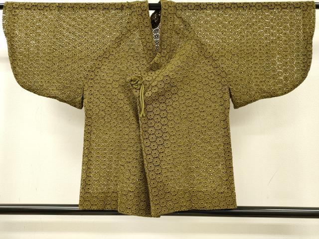 平和屋着物▽和装コート スリーシーズン 春夏秋 塵除け 総レース 花繋ぎ 桑染色 DABH7418fe