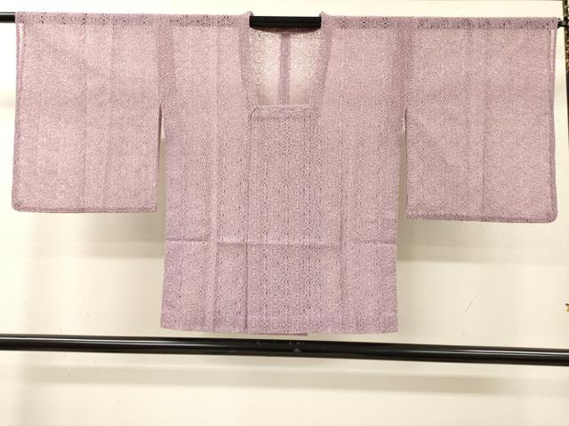 平和屋着物▽道行コート スリーシーズン 春夏秋 塵除け 総レース 花繋ぎ 紅藤色 DABH7420fe
