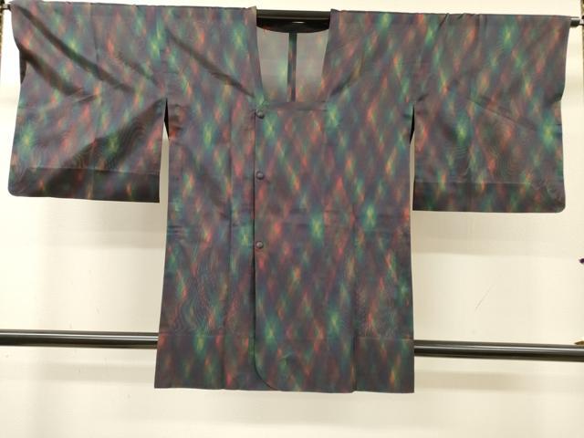 平和屋着物▽道行コート スリーシーズン 春夏秋 塵除け 二部式 霞文 正絹 逸品 DABH7462fe
