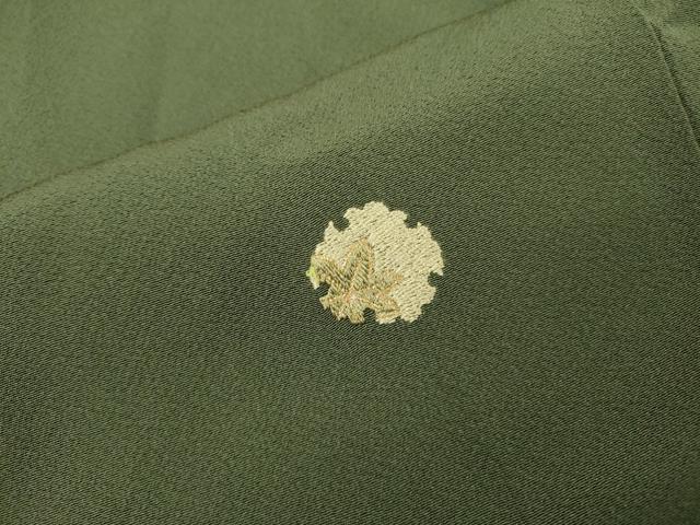 平和屋着物▼上質な小紋 総刺繍 雪輪花文 金糸 正絹 逸品 DABH7585fe