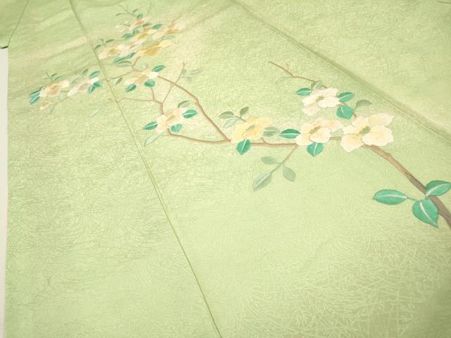 平和屋着物▼訪問着 総刺繍 枝花 暈し染 やまと誂製 正絹 逸品 DABH7595fe