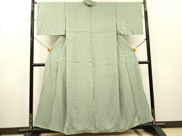 平和屋着物▼上質な小紋 墨流し文様 正絹 逸品 DABH7724fe