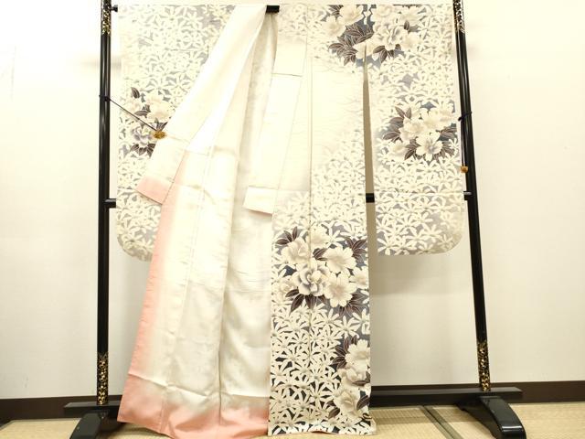 平和屋着物●豪華振袖 花尽くし 暈し染 金彩 正絹 逸品 DABH7727fe