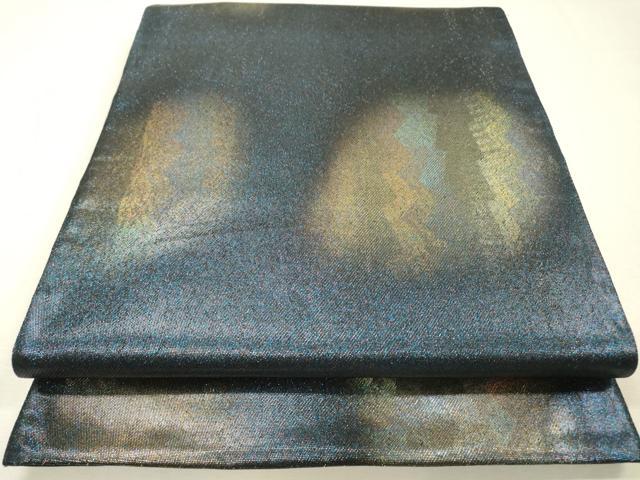 平和屋着物▼六通柄袋帯 霞文 引箔 正絹 逸品 DABH7816fe