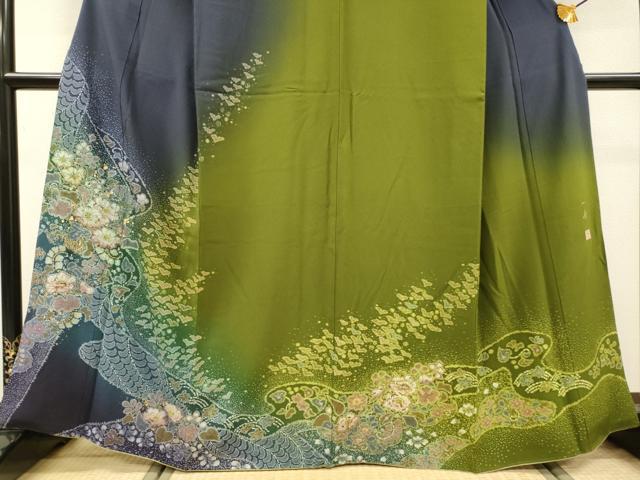 平和屋着物●吉乃一廉 幻の辻が花 訪問着 絞り 辻が花 暈し染 金彩 さが美扱い 正絹 逸品 DABH7920fe