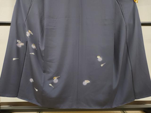 平和屋着物●訪問着 作家物 総刺繍 扇文 蛍暈し 銀糸 正絹 逸品 DABH7947fe