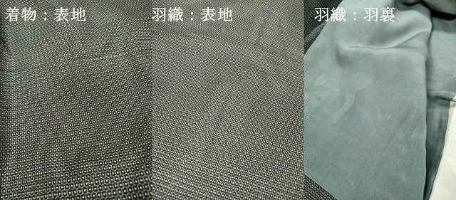 平和屋着物●男性 本場大島紬 アンサンブル 120亀甲 総詰め 正絹 逸品 DABH7956fe