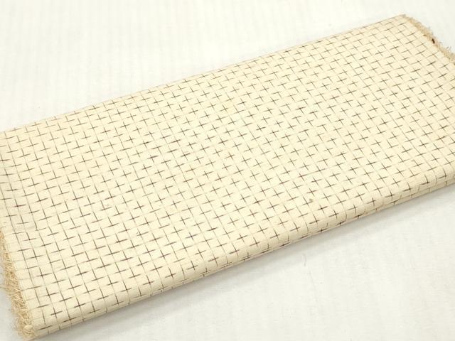 平和屋着物▼紬 反物 着尺 絣文様 逸品 未使用 DABH8021zy
