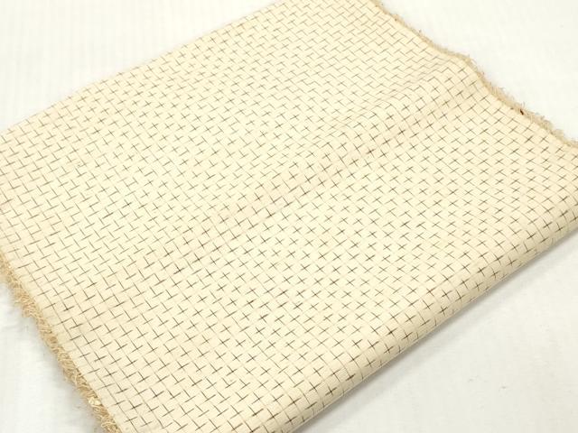平和屋着物▼紬 反物 着尺 絣文様 逸品 未使用 DABH8021zy
