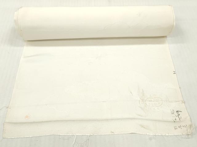 平和屋着物▼付下げ 反物 着尺 雲取り草花文 暈し染め 金彩 逸品 未使用 DABH8080zy