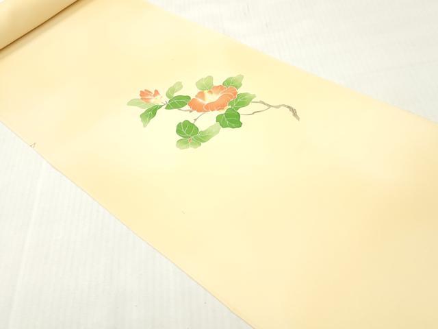 平和屋着物▼付下げ 反物 着尺 刺繍 休み鳥枝花文 暈し染め 逸品 未使用 DABH8093zy