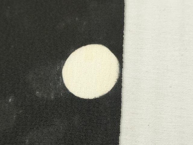 平和屋着物▼羽織・コート 黒反物 羽尺 風景地紋 逸品 未使用 DABH8115zy