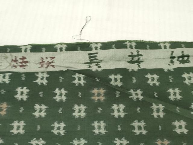 平和屋着物▼長井紬 反物 着尺 井絣文様 逸品 未使用 DABH8144zy